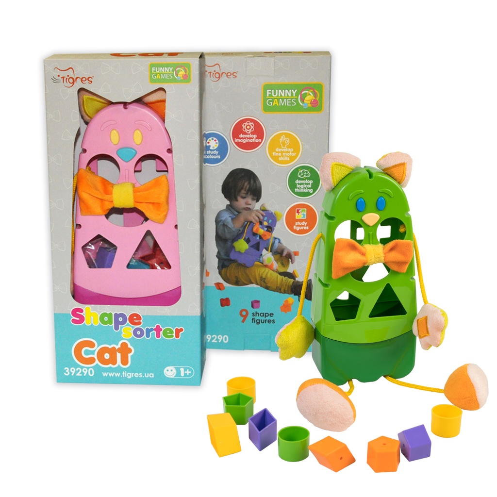 Educational shape sorter "Cat"