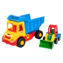 Multi truck tipper with buggy