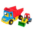 Multi truck tipper with buggy