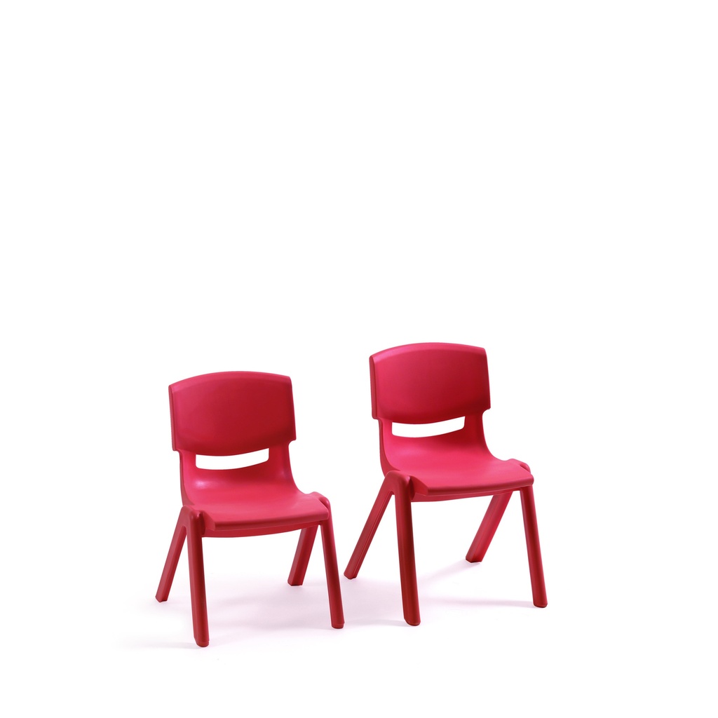 PLASTIC CHAIRS 30CM - SIZE 2 - RED