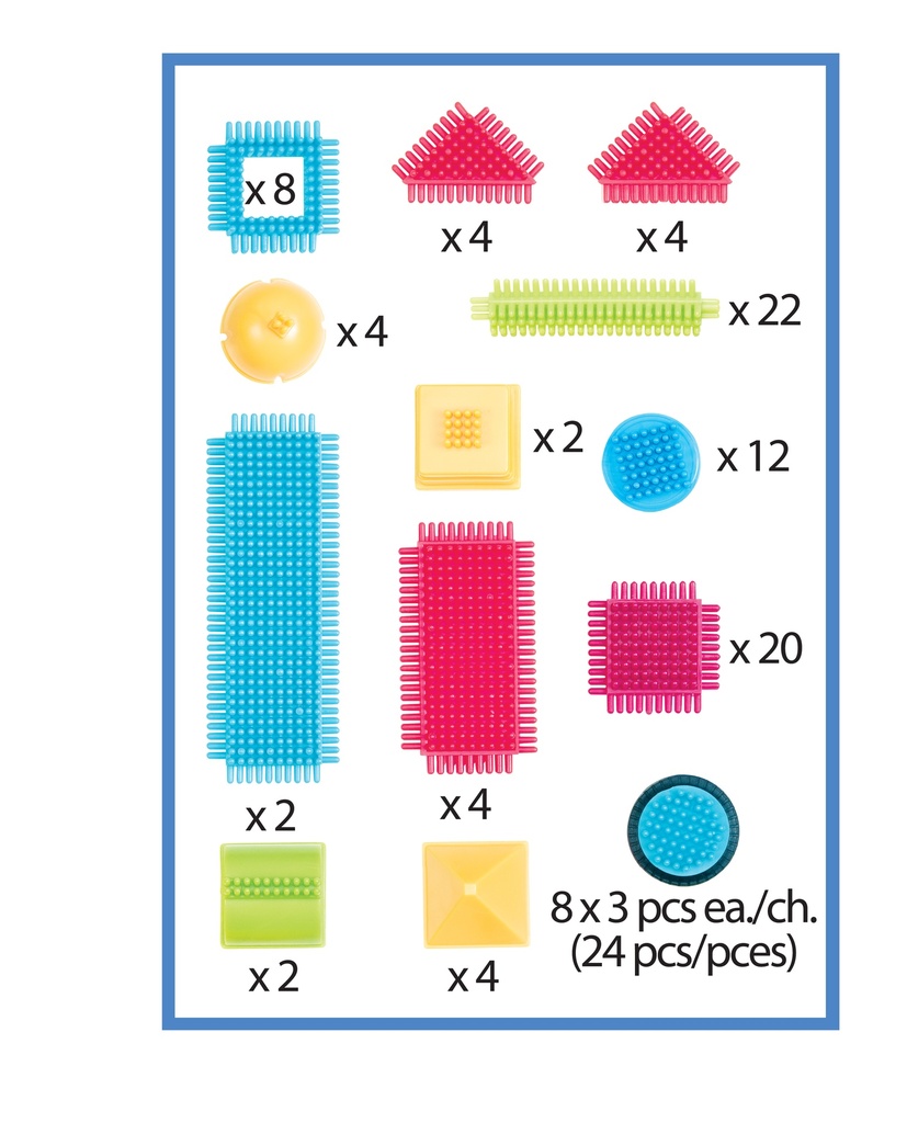 BRISTLE BLOCKS 112PCS