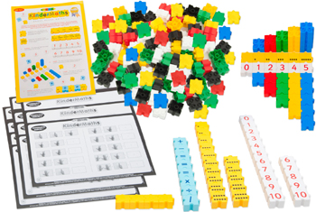 Kindermaths Single Set: Award-Winning Math Learning Tool with Work Cards