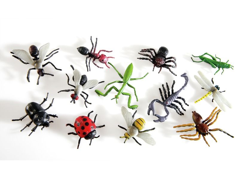 Realistic Mini Insect Figurines Set