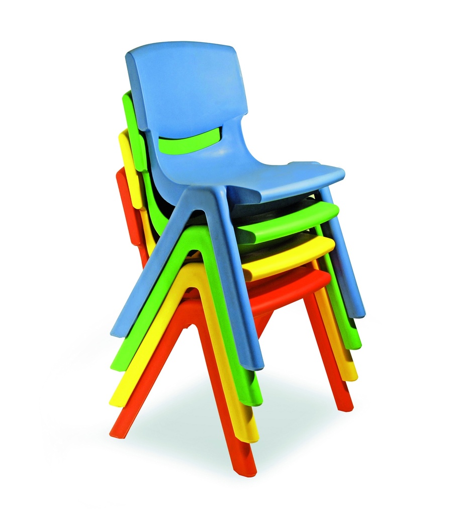 PLASTIC CHAIRS 30CM - SIZE 2 - YELLOW