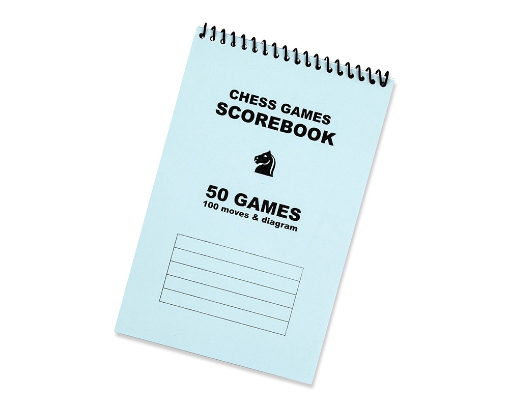 RINGBOUND CHESS SCOREPAD - 50 GAMES