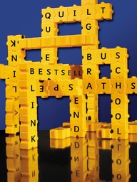 [4047-1009] Word Set Bag with Interlocking 3D Letter Cubes: A Fun Way to Learn Words