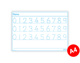 [4045-1012] Number Tracing Write 'N' Wipe Boards