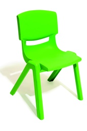 [4008-1015] PLASTIC CHAIRS 26CM SIZE 1 GREEN