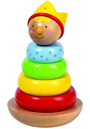 [4008-1061] WOODEN STACKABLE PRINCE 6PCS