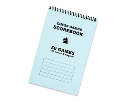 [4019-1003] RINGBOUND CHESS SCOREPAD - 50 GAMES