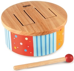 [4021-1049] Rainbow Wooden Drum