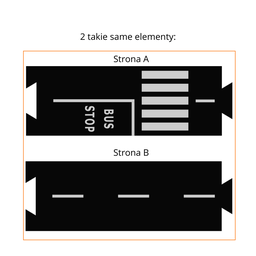 [9292-0004] City Bus Stop Parts Set Flexible Tracks