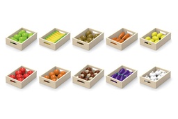 [4064-1004] Fruit & Vegetable 10 Box Large Set