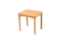 TABLE WITH LAMINATED TABLE TOP WITH WOODEN LEGS - L: 60 cm - W: 50 cm