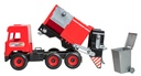 Medium garbage truck red