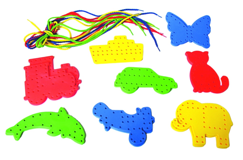 Lacing shapes 24 pcs/set