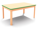 Rectangular Desk Green Edge Table Top