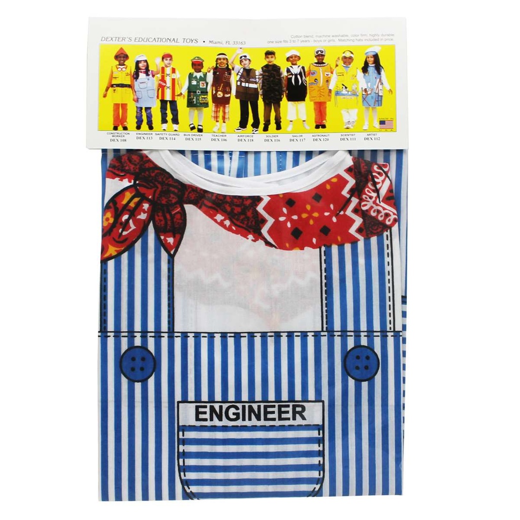 CHILDREN'S DRESS UP CAREER TABARD - ENGINEER