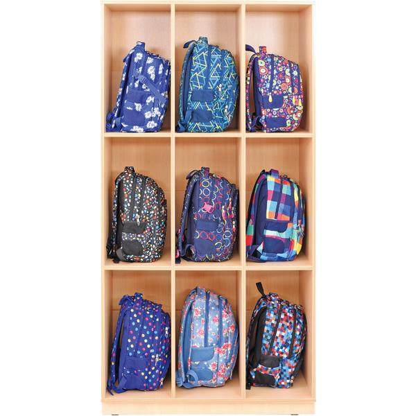 Cabinet for backpacks