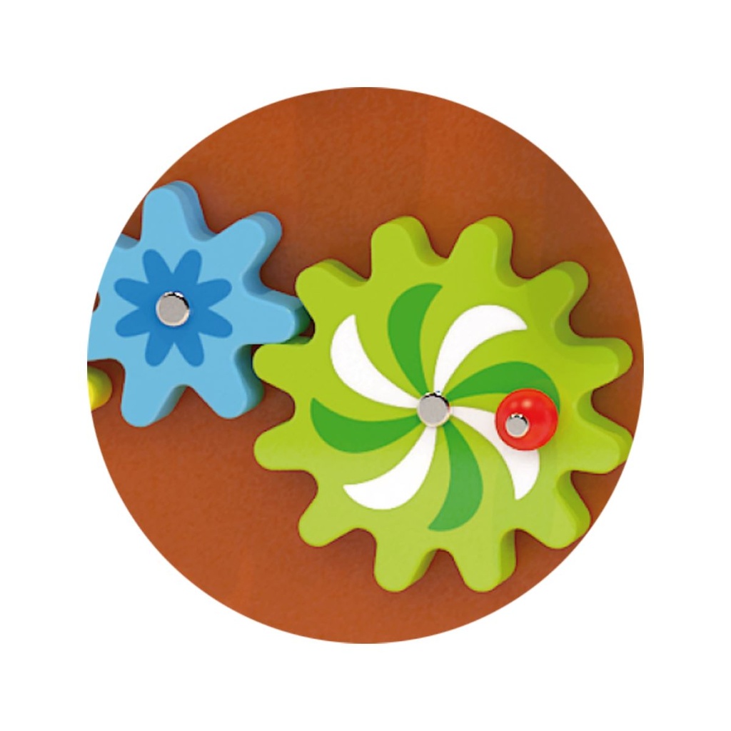 Wall Toy - Wire Beads & Gears