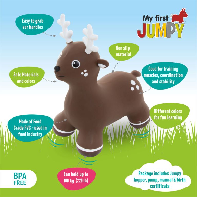 Jumpy Deer Brown