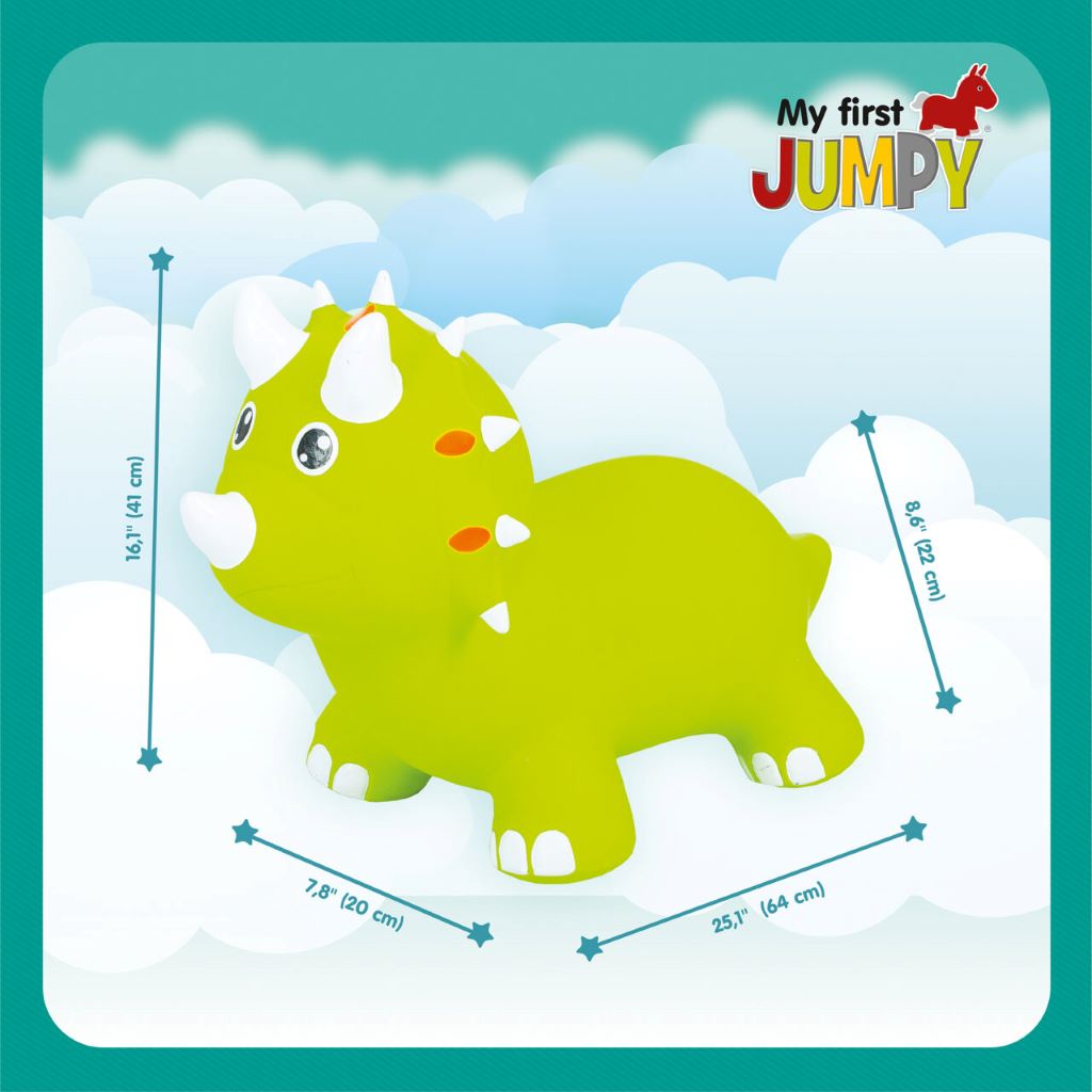 Jumpy Triceratops Green