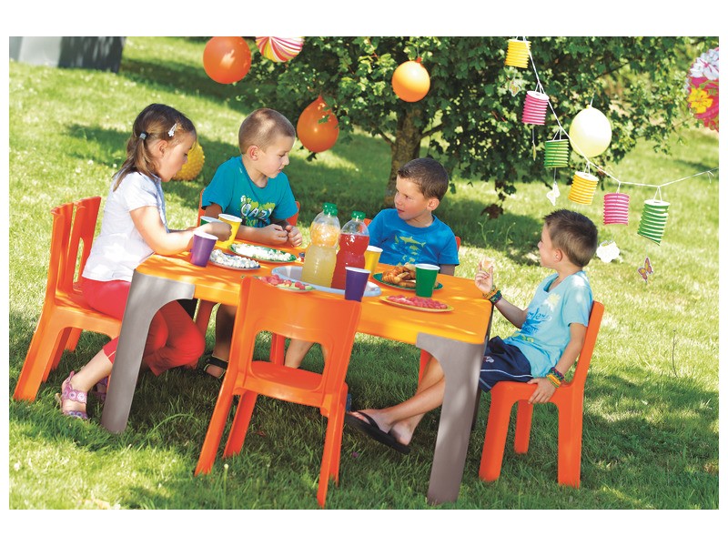 Lou Table small rectangular ORANGE