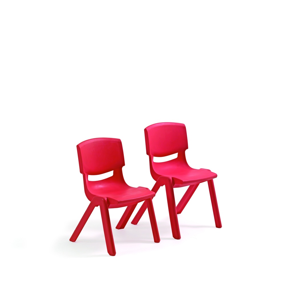 PLASTIC CHAIRS 30CM - SIZE 2 - RED