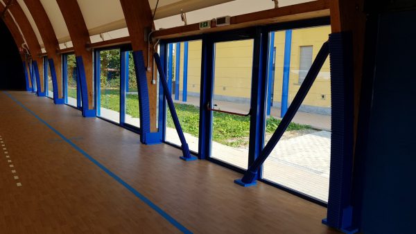 Pillar / Wall Guard - ribbed version - GREY