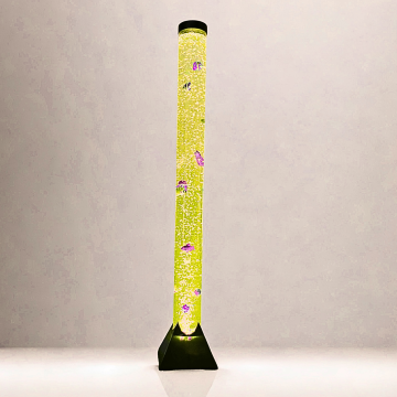 Bubble Tube 120cm w/remote (round black square base)