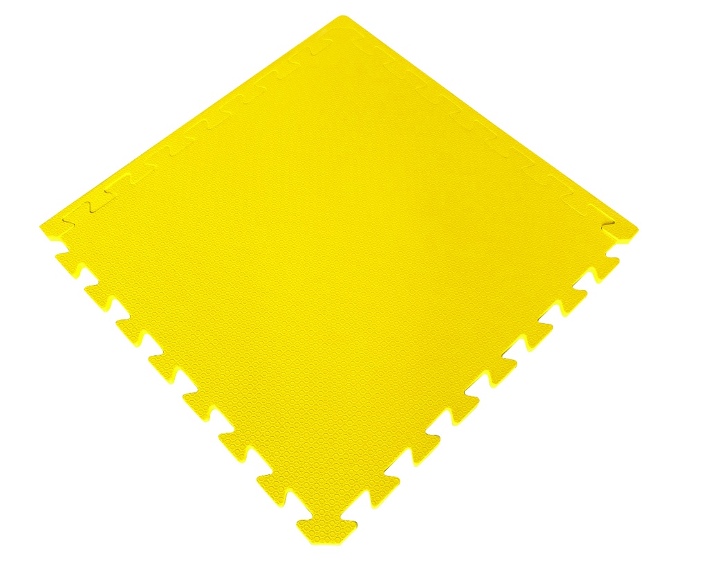 EVA FLOOR MAT 1000 x 1000 x 10mmH LIGHT YELLOW