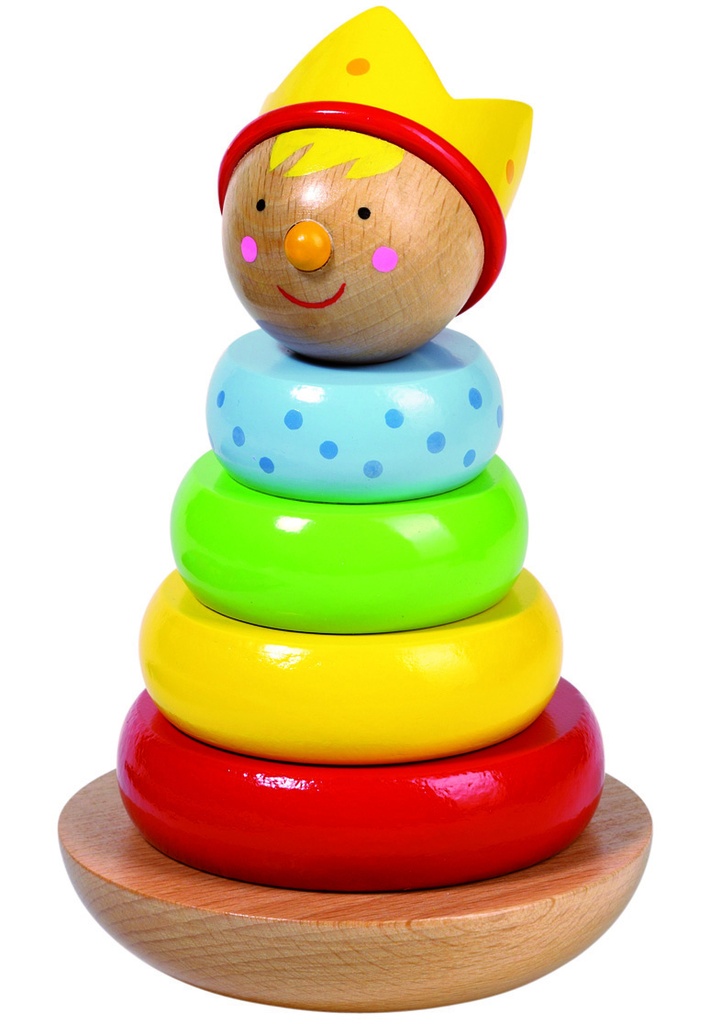 WOODEN STACKABLE PRINCE 6PCS