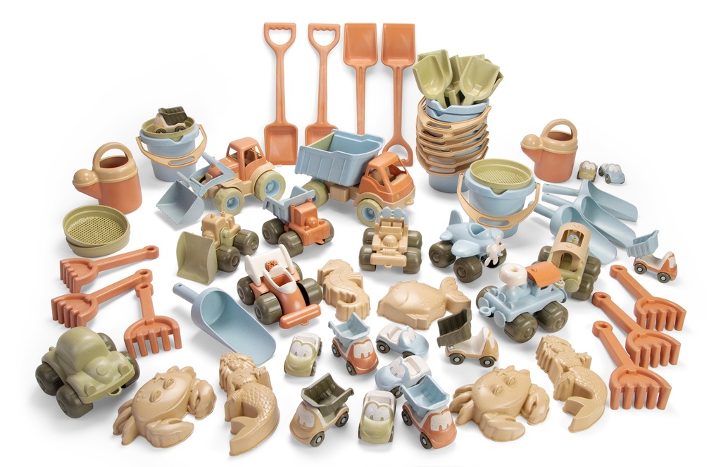 BIO SAND SET W/VEHICLES 62PCS (6969)