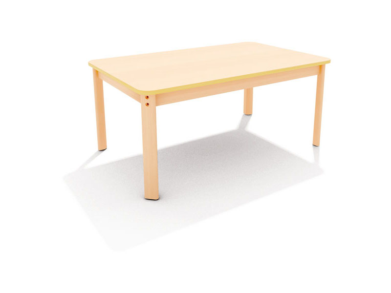 TABLE CLASSIC WOOD TOPS RECTANGULAR Beech top edge multiplex