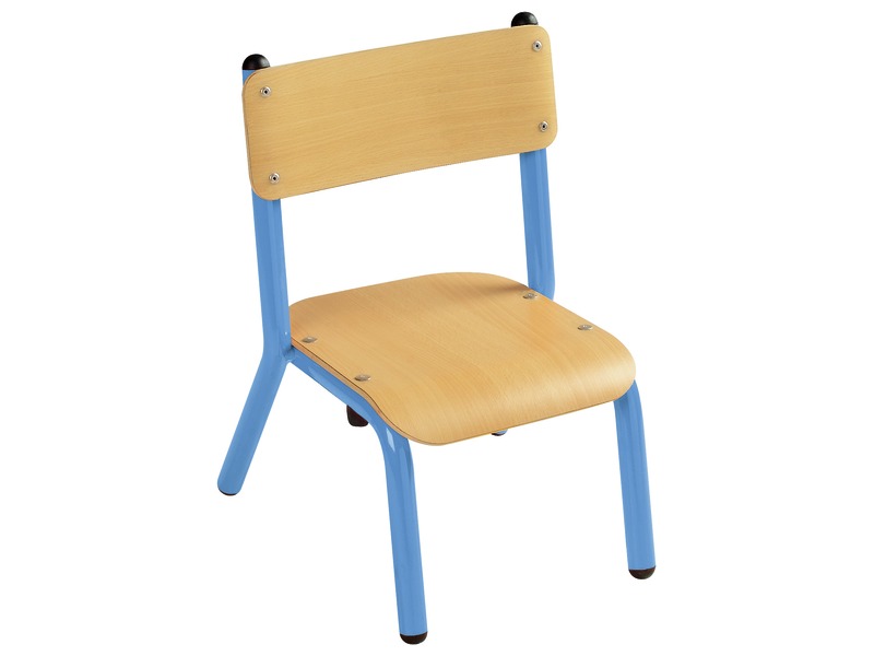 4 Feet Metal Chair for children 35cm Blue