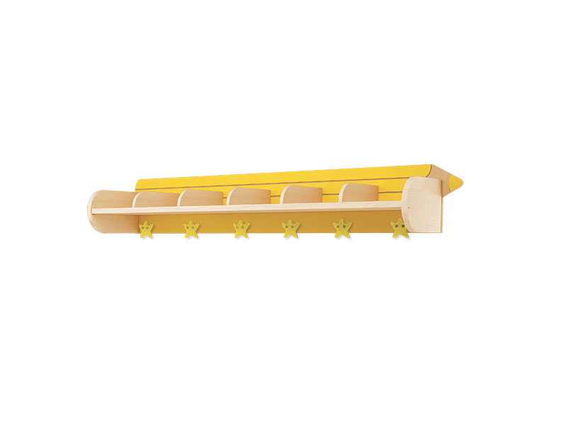 Crayon cloakroom unit Shelf 6 yellow