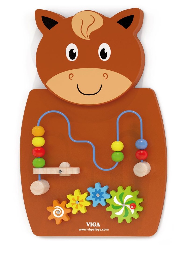 Horse Wall Toy - Wire Beads & Gears (50678)