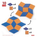 Plastic pattern blocks