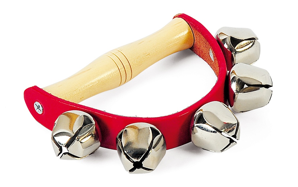 WOODEN HANDLE WITH 5 BELLS