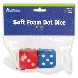 [4024-1050] Foam Number Dice set of 2