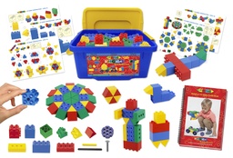 [4047-1003] HI Qube Kindergarten Blocks 150 Set Tub: The Ultimate Building Experience for Young Minds