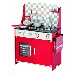 [4021-1036] KITCHEN STATION WITH UTENSILS COLOUR RED