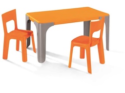 [4049-1132] Lou Table small rectangular ORANGE