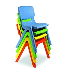 [4008-1018] PLASTIC CHAIRS 30CM - SIZE 2 - YELLOW