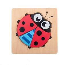 [4032-1641-OLD] HANDY BLOCK PUZZLE LADYBUG