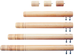 [4032-2200] Wooden legs size 0 - 3. Set of 4