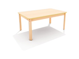 [4032-2301] TABLE CLASSIC WOOD TOPS RECTANGULAR Beech top edge multiplex