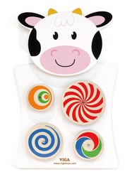 [4064-1027] Cow Wall Toy - Turning Patterns (50677)