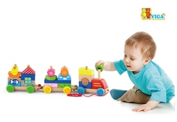 [4064-1014] Pull Along Stacking Train (50089)