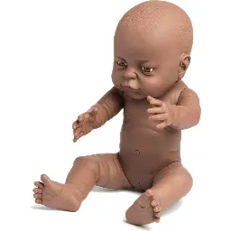 [4005-1010] AFRICAN GIRL DOLL 41CM